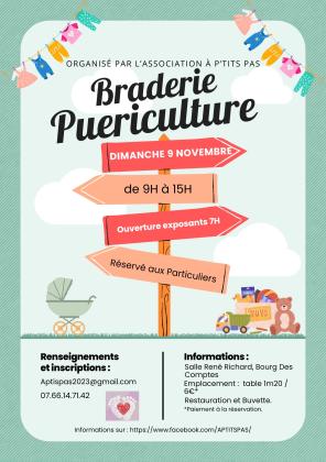 Braderie puériculture - Bourg-des-Comptes