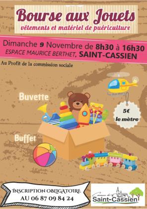 Bourse aux jouets, vêtements et matériel de puériculture - Saint-Cassien