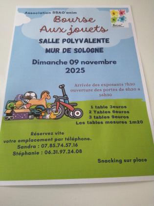 Bourse aux jouets - Mur-de-Sologne