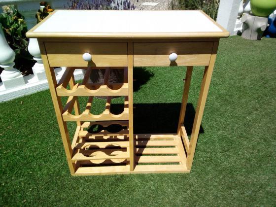 Desserte bois pour plancha ou autres