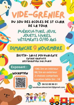 Vide-greniers - Saint-Clair-de-la-Tour