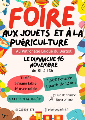 Foire aux jouets, puériculture - Brest