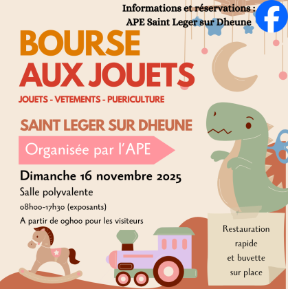 3e Bourse aux jouets de l'APE - Saint-Léger-sur-Dheune