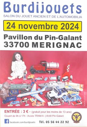 65e Burdijouets : salon du jouet ancien et de collection - Mérignac