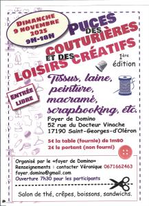 Puces des couturières et des loisirs créatifs