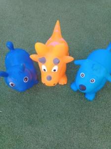 Trois animaux sauteurs