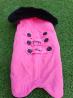 Petit manteau velours rose pour chien
