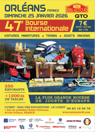 47e bourse d'échanges de voitures miniatures, trains et jouets anciens - Orléans