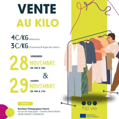 Vente au Kilo de Vetements , chaussures et linge de maison