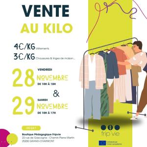 Vente au Kilo de Vetements , chaussures et linge de maison