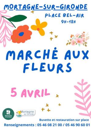 Marché aux fleurs - Mortagne-sur-Gironde