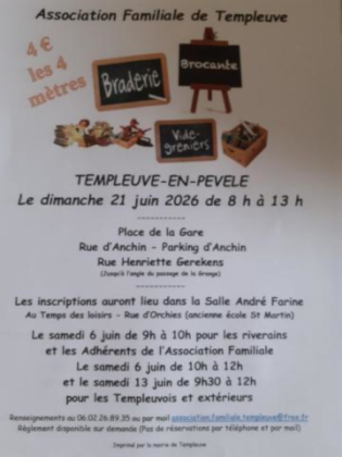 Brocante, Vide-greniers - Templeuve-en-Pévèle