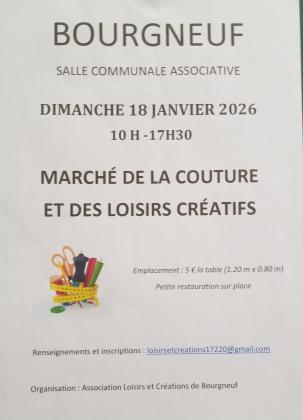 Marché de la couture et des loisirs créatifs - Bourgneuf