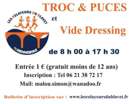 Troc et puces + vide-dressing - Hennebont