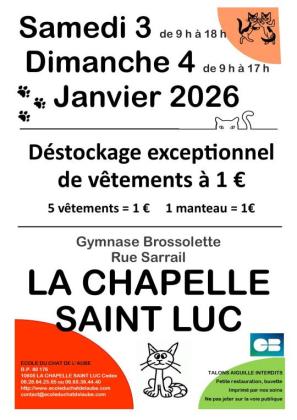 Déstockage exceptionnel de vetements à 1 euro - La Chapelle-Saint-Luc