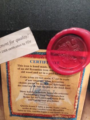 Icône Byzantine Vierge du Perpétuel Secours