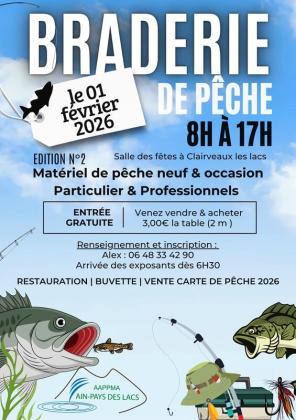 Braderie de pêche - Clairvaux-les-Lacs