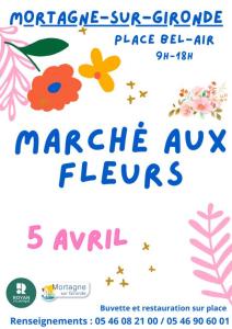 Marché aux fleurs - Mortagne-sur-Gironde