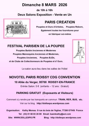 Salon de collectionneurs de poupées et ours - Roissy-en-France