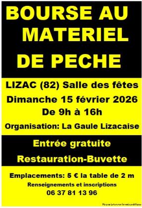 Bourse au matériel de pêche - Lizac