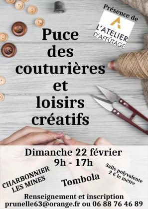 Puces des couturières et des loisirs créatifs - Charbonnier-les-Mines