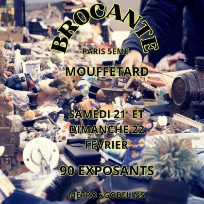 Brocante professionnelle Gobelins - Paris 05