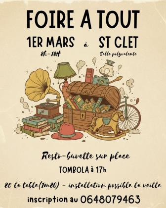 Foire à tout - Saint-Clet