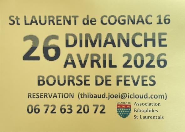 Bourse de fèves des rois - Saint-Laurent-de-Cognac