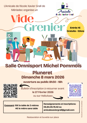 Vide grenier Amicale Xavier grall Meriadec