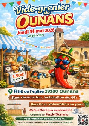 Vide grenier / Marché aux puces à Ounans