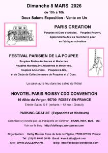 Salon de collectionneurs de poupées et ours - Roissy-en-France