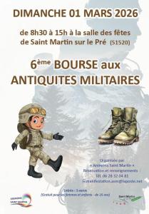 6ème bourse aux antiquités militaires - Saint-Martin-sur-le-Pré
