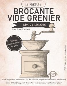 Brocante, Vide-greniers - Le pertuis