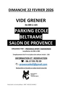 VIDE GRENIER SALON DE PROVENCE