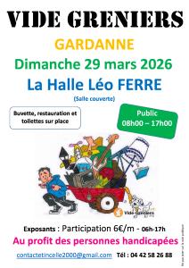 VIDE GRENIERS AU PROFIT DES PERSONNES HANDICAPEES