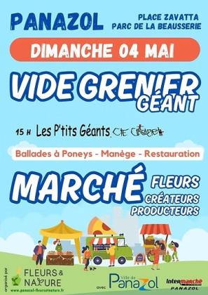 Vide-greniers géant et Marché producteurs et artisans - Panazol