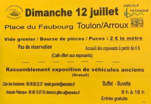Vide Grenier & expo véhicule de collection - Toulon-sur-Arroux