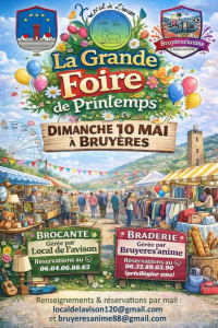 Foire de Printemps et brocante - Bruyères