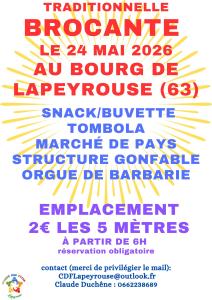 Brocante, Vide-greniers - Lapeyrouse