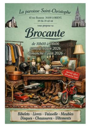 BROCANTE DE LA PAROISSE ST CHRISTOPHE DE LORIENT
