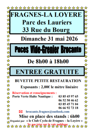 Vide-greniers - Fragnes-La Loyère