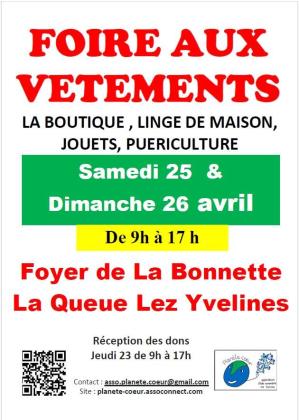 Foire aux vêtements printemps-été - La Queue-les-Yvelines