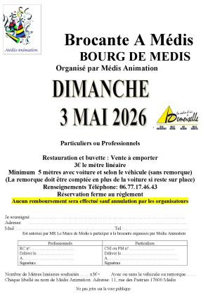 Brocante, Vide-greniers - Médis