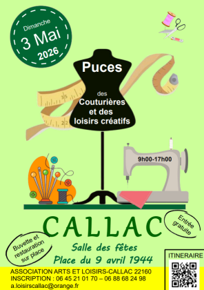 Puces des couturières, loisirs créatifs - Callac