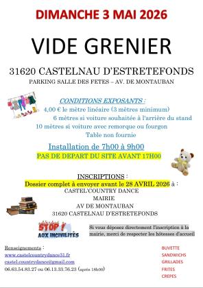 Vide-greniers - Castelnau-d'Estrétefonds