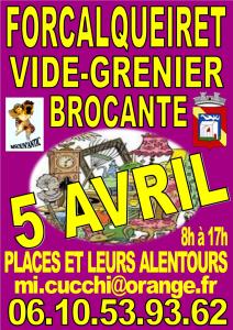 Brocante, Vide-greniers - Forcalqueiret
