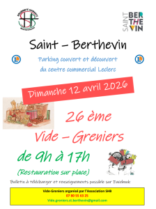 Vide-greniers - saint-Berthevin
