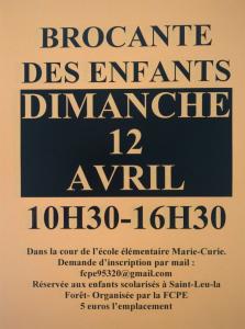 Vide-greniers des enfants - Saint-Leu-la-Forêt