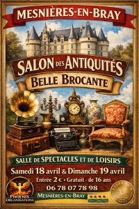 Salon antiquité, belle brocante - Mesnières-en-Bray
