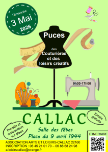 Puces des couturières, loisirs créatifs - Callac
